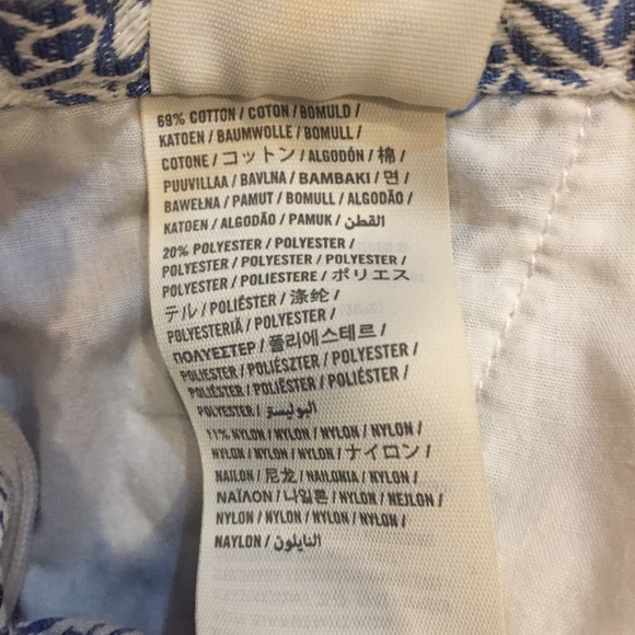 Blue Patterned Shorts - Picture 4 of 5